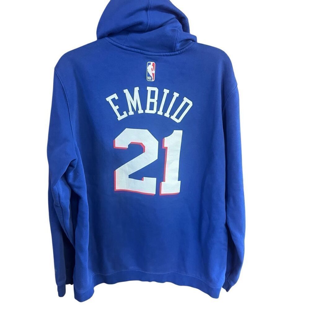 Preschool Nike Joel Embiid Royal Philadelphia  76ers  Pullover Hoodie Sz XL (18-